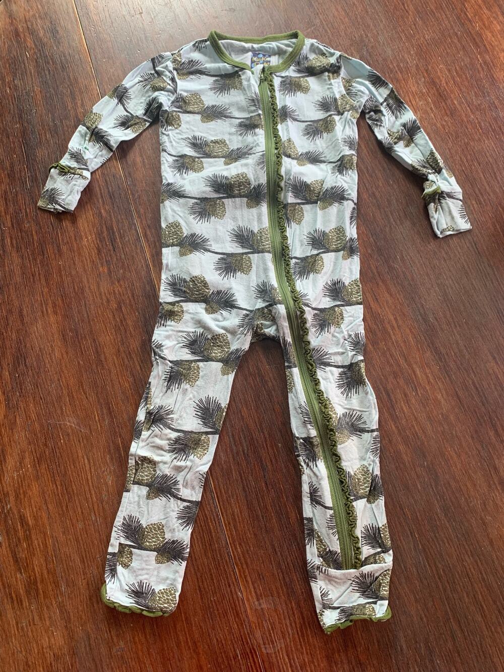 Kickee Pants pinecone romper